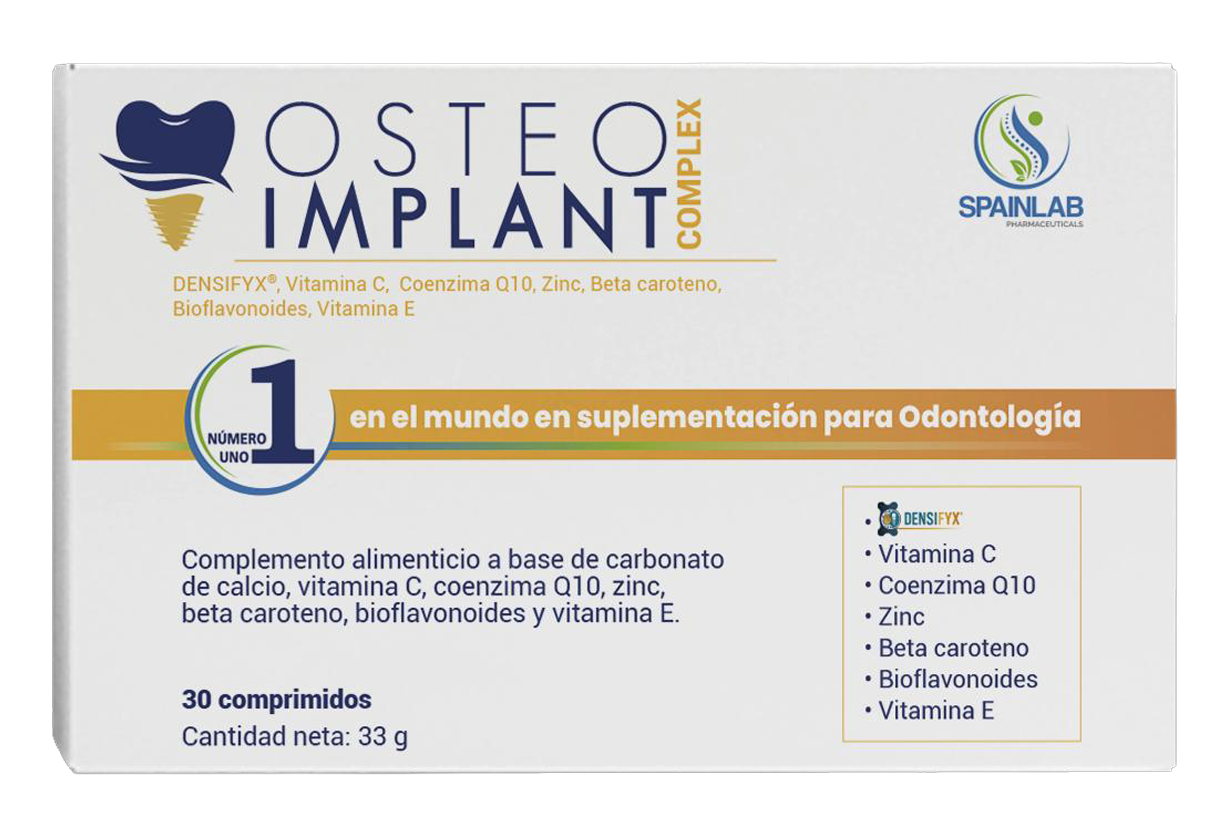 Suplemento para implantes dentales Osteo Implant Complex con vitamina C, zinc y coenzima Q10